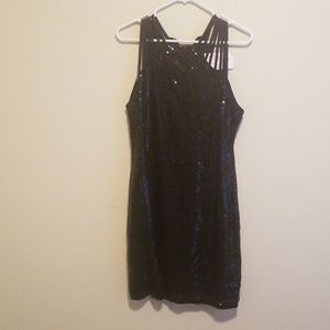 Black sequin dress